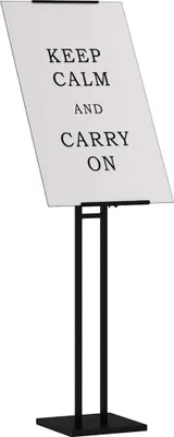 Immagine prodotto di Espositori per Fiere 2 pz Nero 26,5 x 26,5 x 150 cm Acciaio