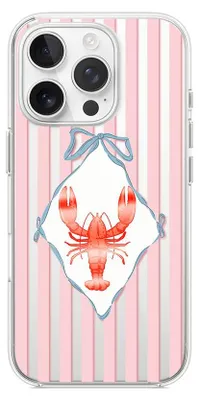Zdjęcie produktu dla Elastyczne etui do iPhone'a 14 Pro, wykonane z przezroczystego silikonu TPU, z motywem homara