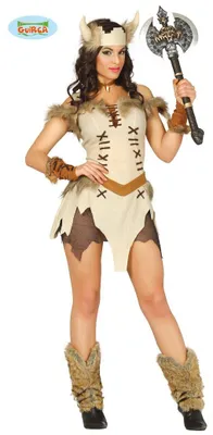 Produktbild von y Wikingerin Barbarin - Kostüm für Damen Gr. XS/S - M, Größe:S
