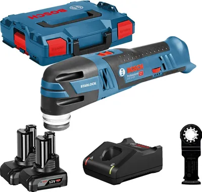 Produktbild von Bosch Akku-Multi-Cutter GOP 12V-28 / 2x 4,0 Ah Akku + Ladegerät in L-Boxx