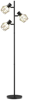 Obrázek produktu pro Stojací lampa HOMCOM, stojací lampa se 3 objímkami E27, 3 světla do obývacího pokoje