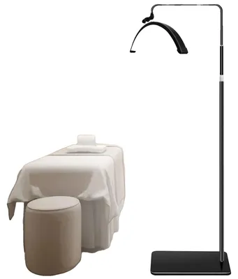 Obrázek produktu pro Fotografické světlo s nastavitelnou intenzitou, otočná lampa o 360°, barva: černá