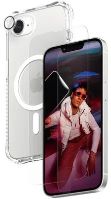 Produktbild von PanzerGlass CRNCHFUG29845, Apple, iPhone 16E, Stoßfest, Fallbeständig, Kratzresistent, Transparent, 1 Stück(e)