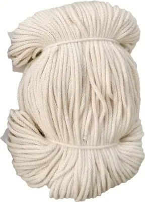 Produktbild von Ø 4 mm x 100 m Baumwollkordel Kordel Baumwolle 100 % Baumwollschnur Creme Ø 4 mm