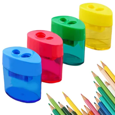 Produktbild von Bleistiftspitzer, 4er Set manuell Bleistiftspitzer,Doppelspitzendesign, ideal für Kinder, Erwachsene, Schüler, Schule,Klassenzimmer, Zuhause und Büro