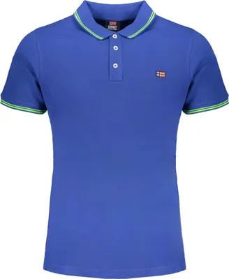 Produktbild von Norway Herren-T-Shirt mit Kragen Olashalew Blau M