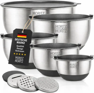 Produktbild von Moritz & Moritz Edelstahl Rührschüssel Set