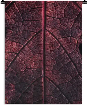 Produktbild von MuchoWow® Wandteppich Wandbehang Abstrakt - Rot - Blätter - Pflanze 120x160 cm Tapisserie Dekoration Wandtuch - Wohnzimmer - Moderne