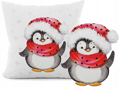 Produktbild von Markizeta Dekorative Kissenhülle Weihnachten Pinguin 40x40 cm