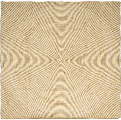 Produktbild von Bereichsteppiche Weiß 300 x 300 cm Jute