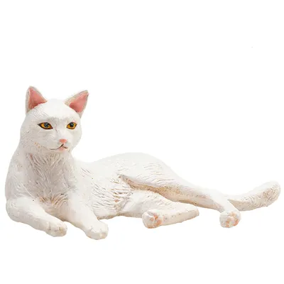 Produktbild von Mojo Fun Cat Lying White, 3 Jahr(e), FARMLAND, Schwarz, Weiß, Polyvinylchlorid (PVC)