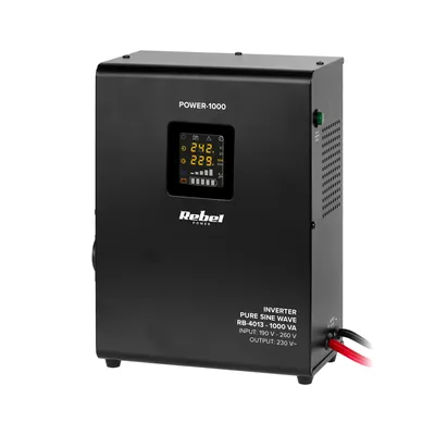 Zdjęcie produktu dla Rebel RB-4013 Záložní nástěnný zdroj POWER-1000, 1000VA/700W, 12V/230V