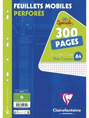 Produktbild von Clairefontaine 11752C, Weiß, 90 g/m²