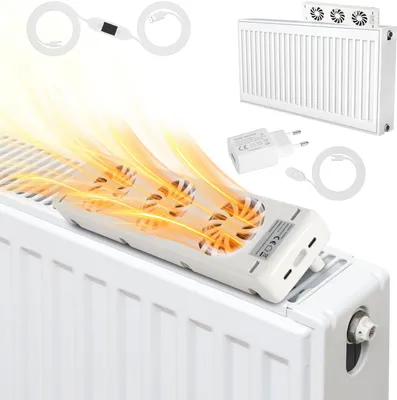 Obrázek produktu pro Jayseuw posilovač chladiče, jednoduchá sada s 1x ventilátorem, posilovač chladiče, univerzální ohřívač ventilátoru, síťový adaptér v ceně