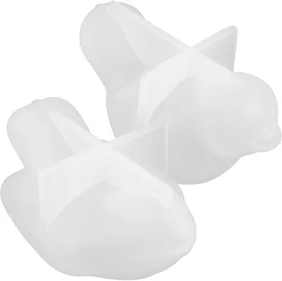 Immagine prodotto di 2 pezzi stampi in silicone a forma di uccelli per decorazioni da tavola, stampi in gesso 3D, stampi per saponette a forma di uccelli, statuine, stampi in silicone