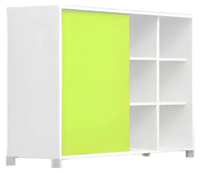 Immagine prodotto di Armadio di archiviazione bianco verde di design in legno mobili da ufficio armadio per documenti