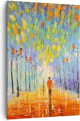 Produktbild von Bild auf Leinwand - Leinwandbild - Einteilig - Park Natur - 70x100cm - Wand Bild - Wanddeko - Wandbilder - Leinwanddruck - Kunstdruck - Wanddekoration - Leinwand bilder - Wandbild - PA70x100-3507