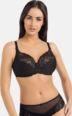 Produktbild von Teyli Ungepolsterter Soft Bügel-BH mit floraler Spitze Victoria Female 216 schwarz 65G