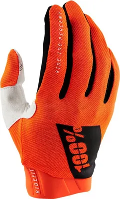Zdjęcie produktu dla 100% Unisex rękawiczki Ridefit, Fluo Orange - Neon Orange, M