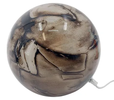 Produktbild von Kugellampe EARTH MARMOR braun schwarz D. 29cm aus Farbglas Formano