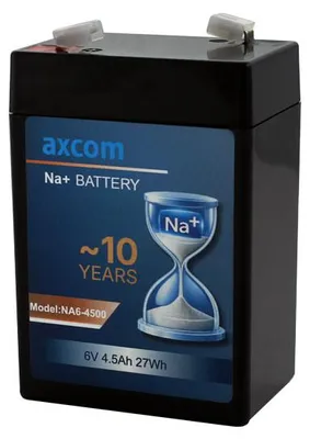 Produktbild von Axcom Natrium Ionen Akku 6V 4,5Ah mit 4,7mm Steckkontakten
