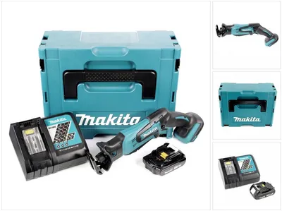 Zdjęcie produktu dla MAKITA DJR 183 RY1J Akumulatorowa piła szablasta 18V + 1x akumulator 1,5Ah + ładowarka + Makpac