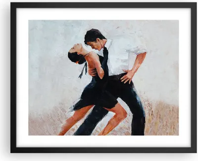 Produktbild von Gerahmtes Poster - Schwarzer Rahmen - tanzen sie - 50x40 cm - Wand Bild - Wanddeko - Wandbilder - Kunstposter - Wandposter - Bilderrahmen - Bilder - Kunstdruck - Wandbild - P2BAA50x40-3771
