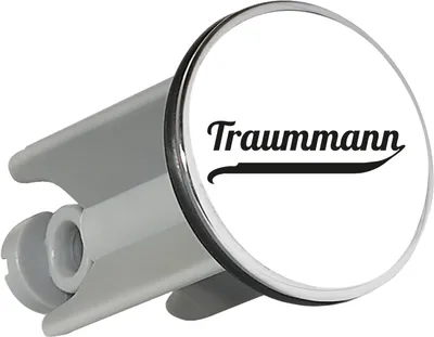 Produktbild von Huuraa Waschbeckenstöpsel Traummann Schriftzug 4cm höhenverstellbar Abflussstopfen Geschenkidee