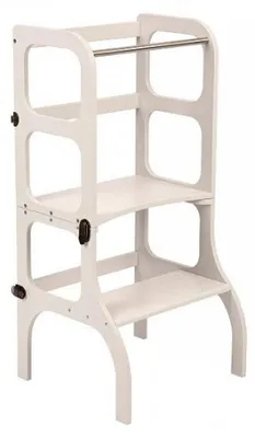 Produktbild von Platzsparender Lernturm für Kleinkinder, umbaubar als Tisch und Trittleiter, Montessori