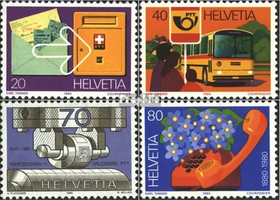 Produktbild von Briefmarken Schweiz 1980 Mi 1180-1183 (kompl.Ausg.) FDC Post