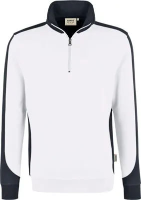 Immagine prodotto di HAKRO Felpa con zip a contrasto Mikralinar® 476, grigio/antracite, 3XL