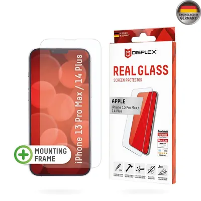 Obrázok produktu pre Displex 01700, Apple, iPhone 13 Pro Max/ iPhone 14 Plus, Suché aplikovanie, Odolné proti nárazu, Odolné proti poškriabaniu, Prachuodolný, Priehľadná, 1 kusov