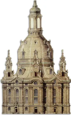 Produktbild von Blechschild – Dresdner Frauenkirche Replikat Retro Design Dekoration