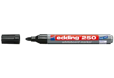 Produktbild von Edding 250, 10 Stück(e), Schwarz, Rundspitze, Grau, Mehrfarbig, Aluminium, Rund