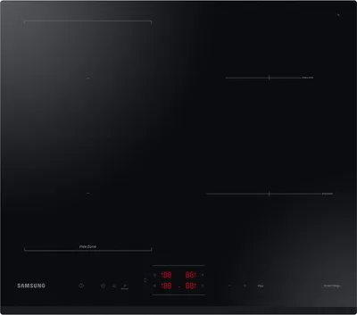 Zdjęcie produktu dla Samsung NZ64B5045GK, Czarny, Wbudowany, 60 cm, Płyta indukcyjna strefowa, Szkło ceramiczne, 4 stref(y)