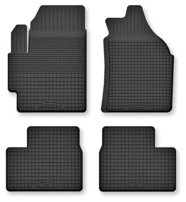 Image de Tapis de sol en caoutchouc pour Suzuki Swift V 2017- (hayon) – 4 pièces, noirs, semi-universel, adapté