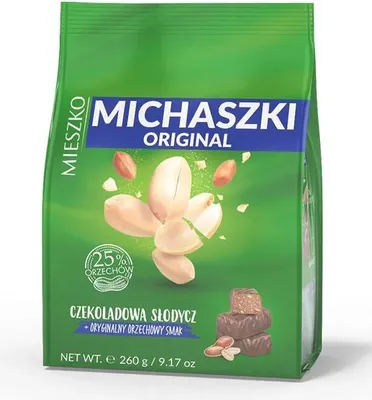 Produktbild von Mieszko Michaszki z Orzechami Cukierki 260 g