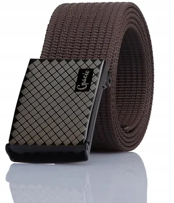 Produktbild von Gracio Herren Stoffgürtel Braun 135cm mit Schwarzer Schnalle