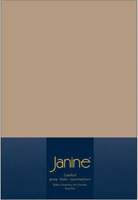 Produktbild von Janine Design Elastic-Jersey Spannbetttuch (für Box-Spring Betten) TOPPER 5001 Farbe nougat Größe 100x200 cm