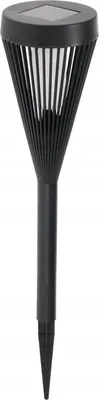 Produktbild von LED Solar Gartenleuchte Steckleuchte 47 cm warmweiß 12 LEDs Außen Wegeleuchte schwarz