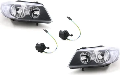 Productafbeelding van Johns, koplampen geschikt voor BMW 3-serie E90 E91 05 - 08, H7, links en rechts, inclusief servomotor