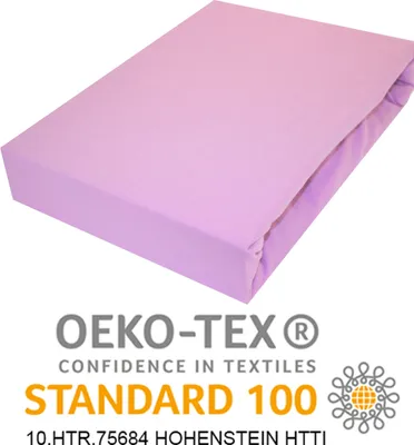 Produktbild von Spannbettlaken 80x160cm LILA Jersey Spannbetttuch 100% BAUMWOLLE Bettlaken Laken