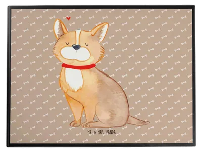 Produktbild von Mr. & Mrs. Panda Schreibunterlage Hund Glück - Hundeglück - Geschenk, tischpad, schreibtischunterlagen, Herz, bastelunterlagen, Liebe, schreibtischmatte, Sprüche, Spruch