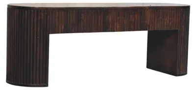 Produktbild von Artisan Furniture Massivholz-Bank Fluted in Velvet Mocha