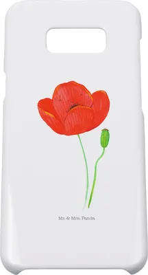 Produktbild von Mr. & Mrs. Panda Samsung Galaxy S8 plus Handyhülle  Blume Mohnblume - Weiß - Geschenk, Handycover, Cover, Religion, Handy, Glaube, Selbstliebe, Respekt, Hülle, Garten