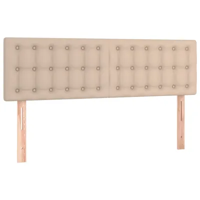 Obrázek produktu pro vidaXL Čela postele, cappuccino hnědá, 144 x 5 x 78/88 cm, umělá kůže
