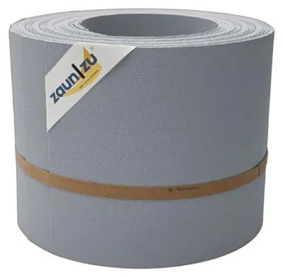 Produktbild von Sichtschutzstreifen zaun|zu PREMIUM 10x Einzelstreifen 2,55m für Doppelstabzaun Fenstergrau,10x 2,55m