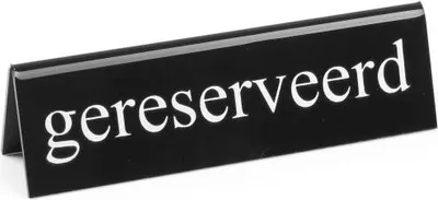 Immagine prodotto di HENDI Tischschild Reserviert, gereserveerd, 130x30x(H)38mm