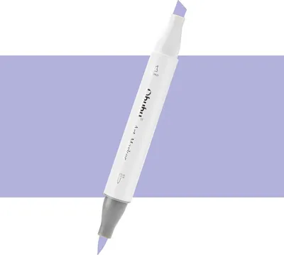 Zdjęcie produktu dla OHUHU dwustronny marker alkoholowy Brush & Chisel, V350 Hydrangea Blue