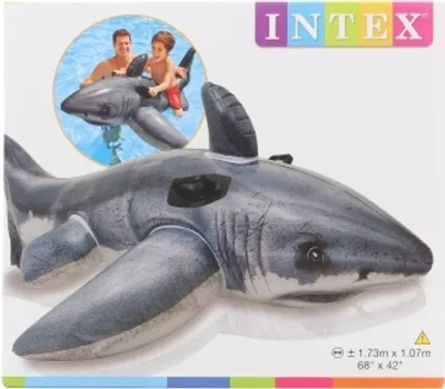 Obrázok produktu pre Bauer Intex Jazdiace zvieratko Veľký biely žralok 173x107 cm